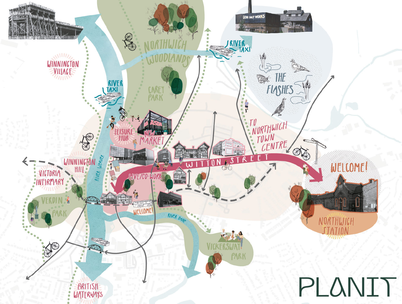Northwich Development Framework vision plan
